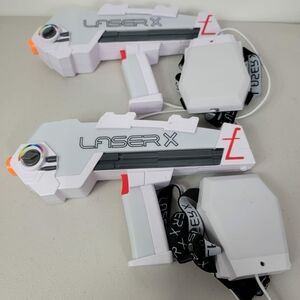 Laser X Two Player Revolution Double Blasters Battery Operated Laser Tag Gaming